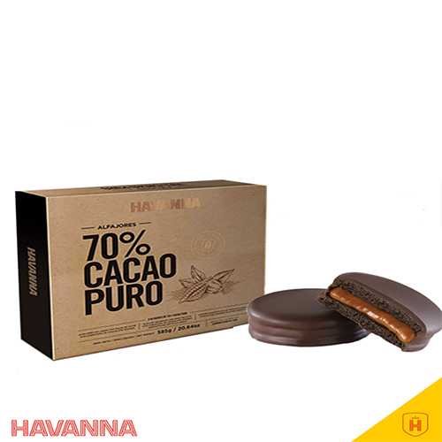 Alfajor de Dulce de Leche con Cobertura de Chocolate 70%